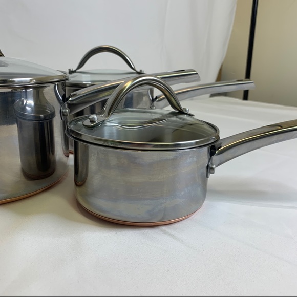 Farberware Copper Clad Bottom Sauce Pots With Lids - Picture 4 of 10